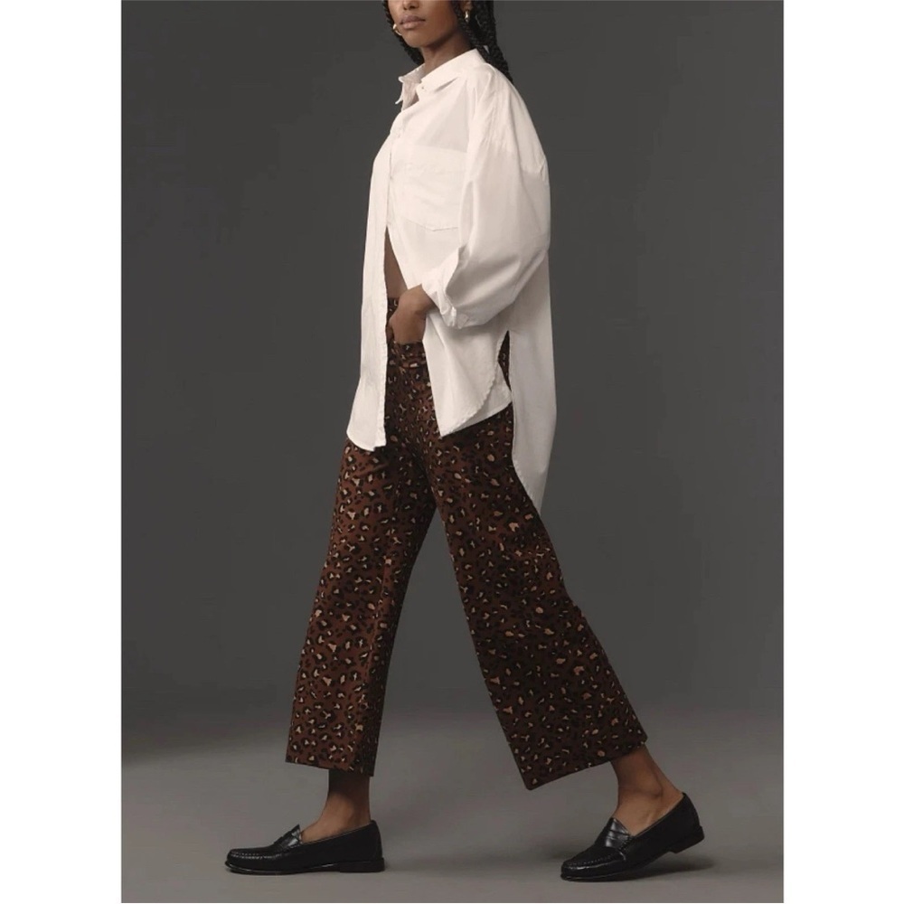 Anthropologie Colette Crop Wide Leg Ponte Pants Size 23 NWT - Picture 3 of 14